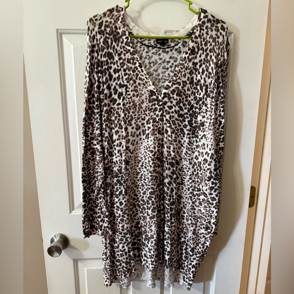 Torrid Leopard Print Cardigan